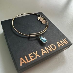 Alex and Ani Deep Blue Sky Crystal Bracelet